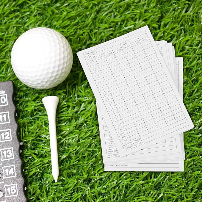 PATIKIL Golf Score Sheet, 20 Sheets 6 x 3.9 Inch Golf Scorecard Record Score - Image 4