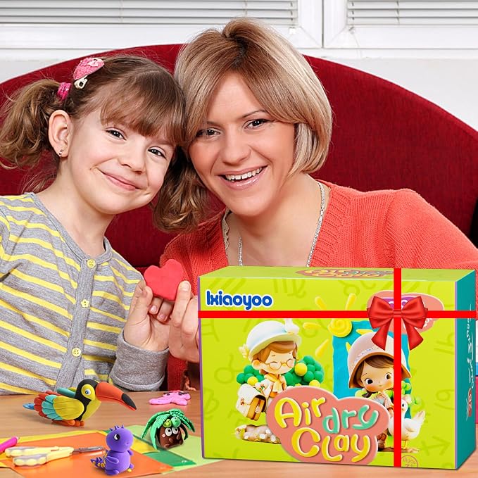 Air Dry Clay for Kids, 60 Colors Molding Magic Clay, Safe & Non-Toxic, DIY - Image 9