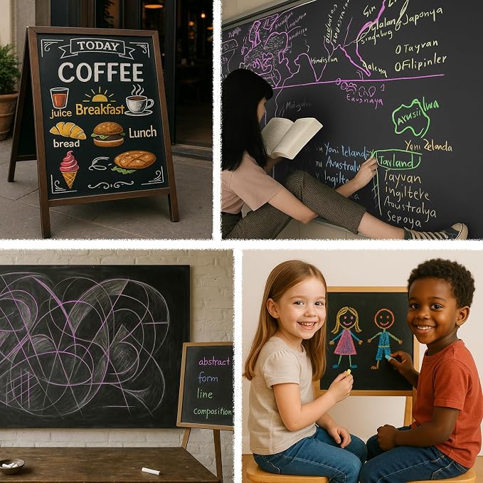 Colored Chalk 36 Colors 50 PCS | Non-Toxic Toddler Chalkboard Chalk - Image 7