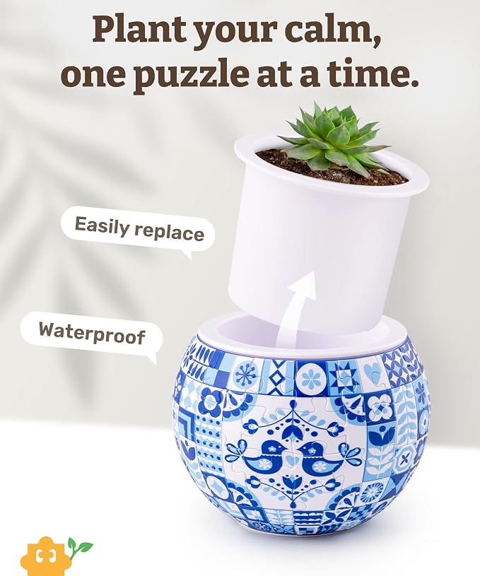 PieceRelax 3D Puzzle Planter 80 Pieces - Image 6