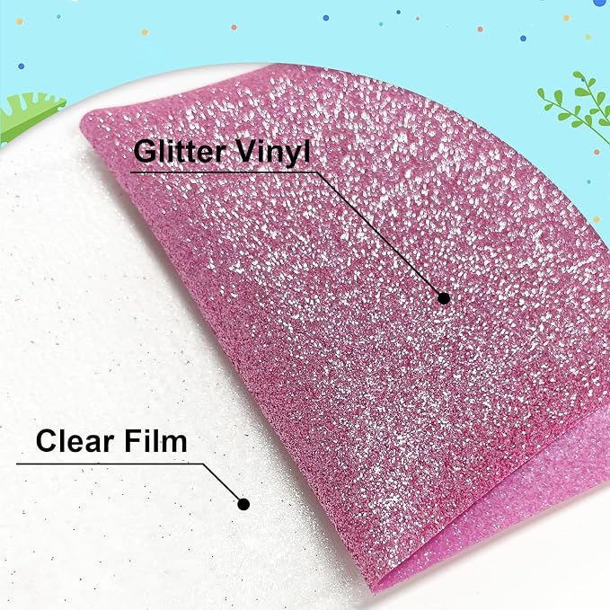 Rouge Powder Glitter HTV Heat Transfer Vinyl 12" x6FT Glitter Vinyl - Image 3