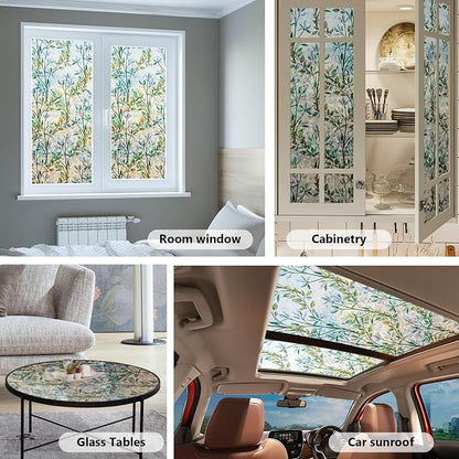 Finnez Window Privacy Film 3D Static Cling Window Film, No Glue Heat Control & - Image 5