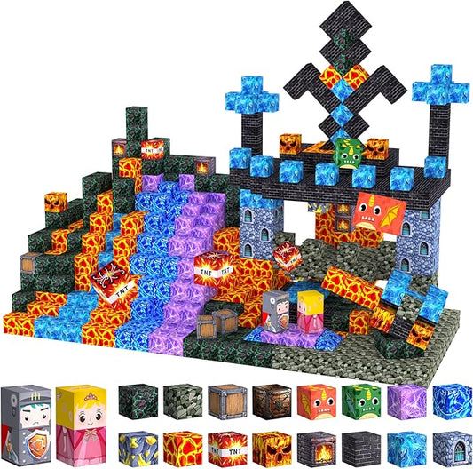 100PCS Magnetic Blocks by Unknown