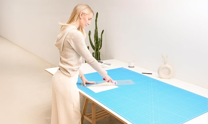 Elan Cutting Mat 36x60 Blue, Extra Large Self Healing Cutting Mat 36 x 60 Inch - Image 2