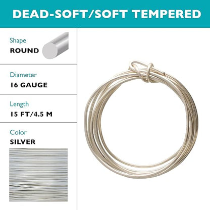 The Beadsmith Wire Elements Craft Wire – Tarnish Resistant, Soft Temper - Image 2