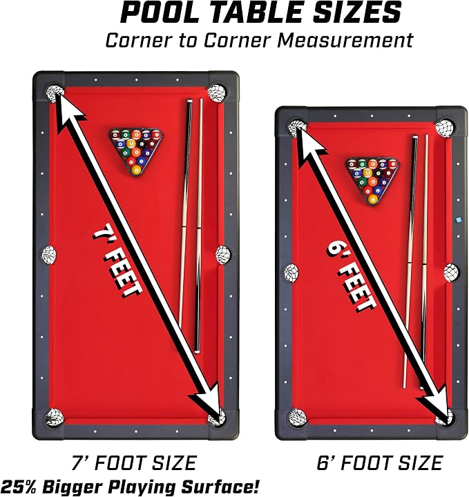 GoSports 6, or 8 ft Billiards Tables - Image 5