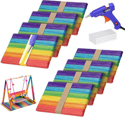 6 inch Colored Wooden Sticks Kits by MajhullaSuppliers