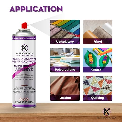 AK TRADING CO. Professional Quality General Multipurpose Spray Adhesive - Image 5