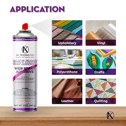 AK TRADING CO. Professional Quality General Multipurpose Spray Adhesive - Image 5