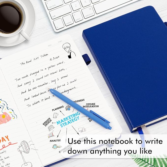 feela 24 Pack Journal Notebook for Work, Business Notebook Bulk Hardcover Lined - Image 4