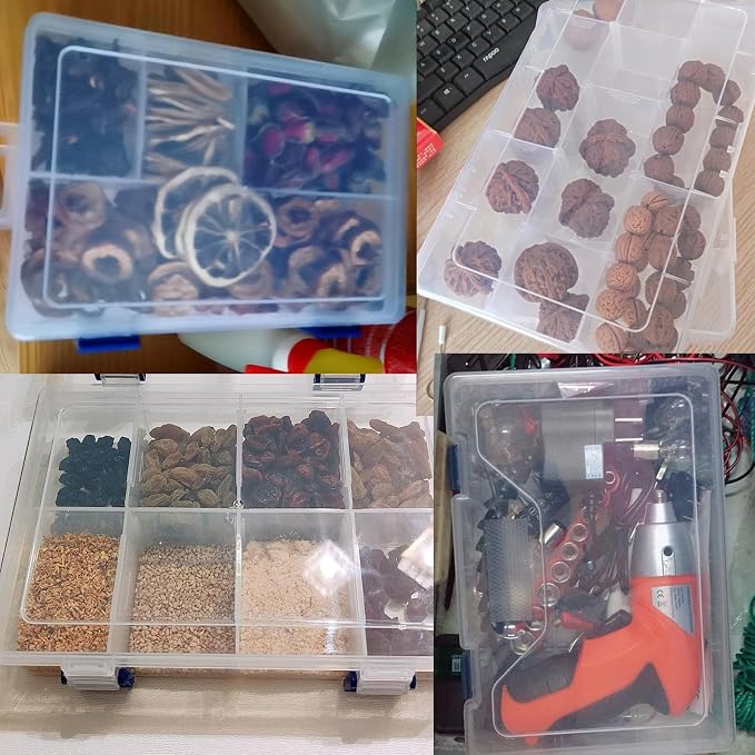 Xiaoyztan Clear Plastic Organizer, 18 Grids - Image 5