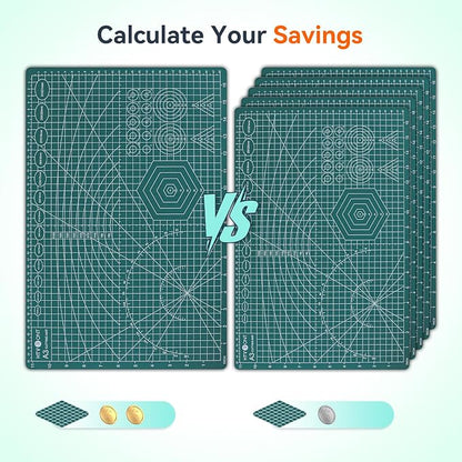 HTVRONT 5 Packs Self Healing Cutting Mat- 12" x 18” Double-Sided Cutting Mats - Image 3