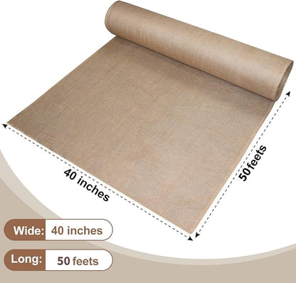 Garden Burlap Roll, Seed Cover, Weed Barrier, Aisle Runner Plant Cover Tree - Image 2