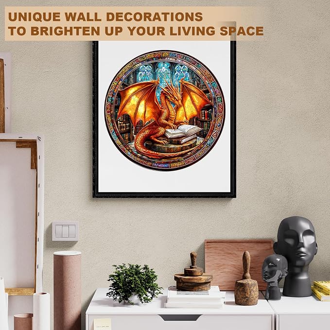 Wooden Puzzles for Adults, Dragon Wooden Puzzle, Magic Wooden Jigsaw Puzzles - Image 6