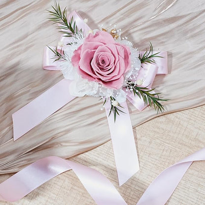 LaRibbons Light Pink Satin Ribbon 1 Inch 50 Yards Luxury Double Faced Pink Silk - Image 6