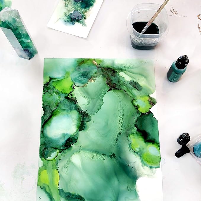 Pixiss Green Alcohol Ink Set - Image 7