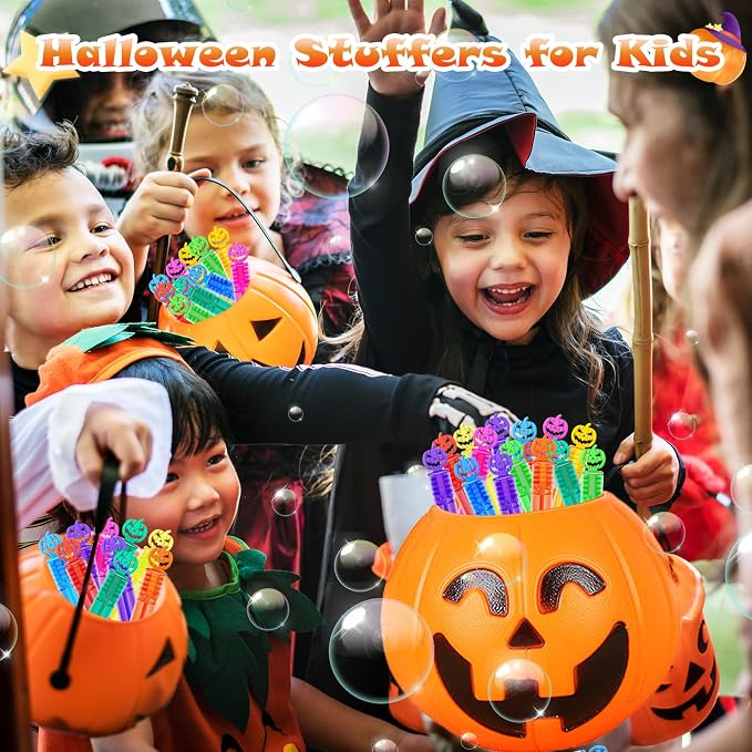 400 Piece Halloween Party Favor Bubbles, Halloween Bubble Wands Bulk - Image 7