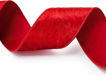Red Velvet Ribbon 2.5 Inch x 10 Yards - Image 5