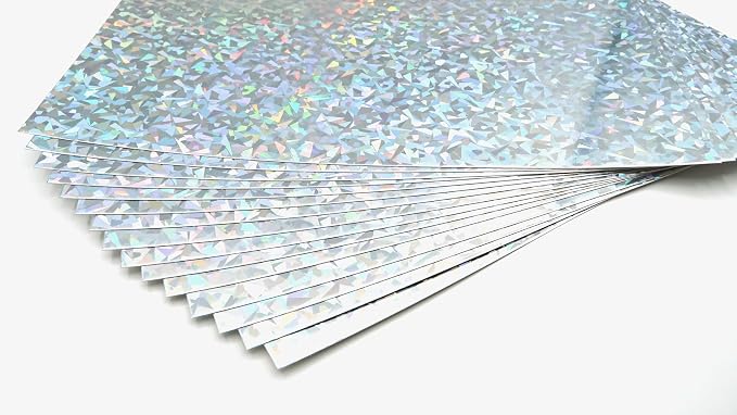TGXRZX Metallic Cardstock Paper, holographic cardstock, Size 8 "x 11", Mirror by TGXRZX
