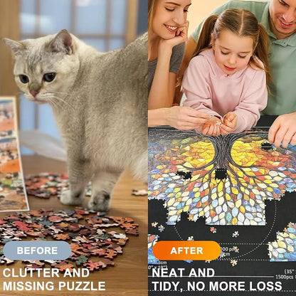 Napzy Puzzle Mat-Jigsaw Puzzles Matt Roll Up to 3000pcs Roll-up Puzzled Board - Image 2
