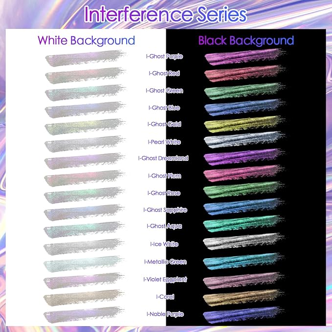 Ceya Interference Mica Powder, 1.8oz/ 50g Ghost Purple Chrome Nail Powder - Image 3