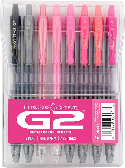 Pilot G2 Premium Gel Roller Pens, Fine Point Gel Pens, Boost Pink Pack by PilotCorporationofAmerica