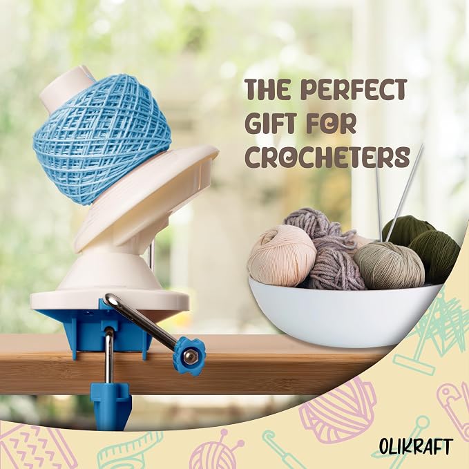 Olikraft Manual Yarn Winder | Yarn Ball Winder, Baller Crochet Spinner - Image 7