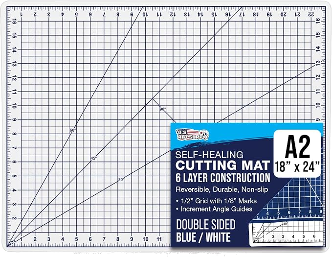 U.S. Art Supply 18" x 24" Self-Healing Cutting Mat 5-Ply by USArtSupply