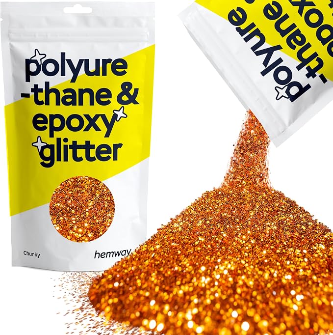 Hemway Polyurethane & Epoxy Resin Glitter 100g / 3.5oz Metallic Crystal Flake by Hemway