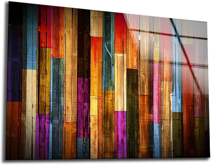 SpiritualHands Painted Wood Glass Printing Wall Art, Glass Wall Art, Home by SpiritualHands