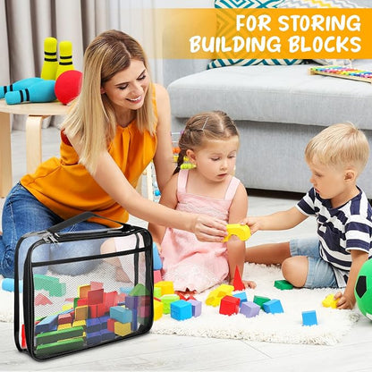 8 Packs Toy Storage Bags with Zipper, Reusable Toy Storage Organizer with - Image 6
