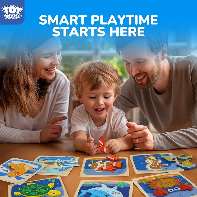 TOY Life Toddler Puzzles Ages 2-4, Wooden Puzzles - Image 2