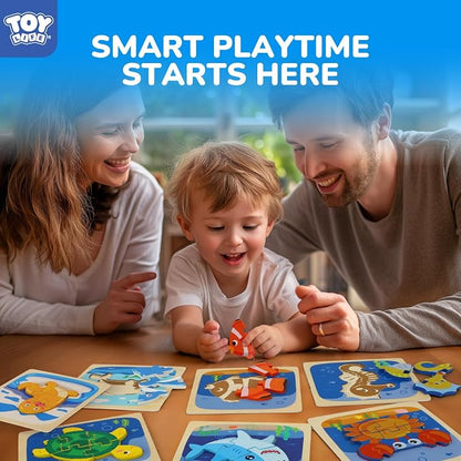 TOY Life Toddler Puzzles Ages 2-4, Wooden Puzzles - Image 2