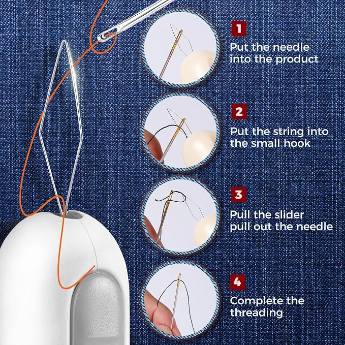 2 in 1 Needle Threader Seam Ripper Tool - Image 4