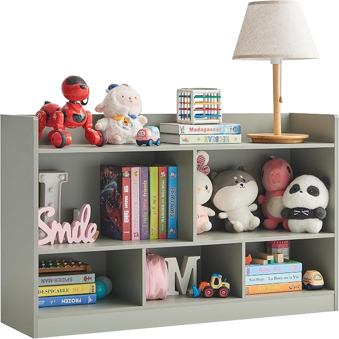 Kids Toy Storage Organizer, 5-Section Bookshelf by Onirw