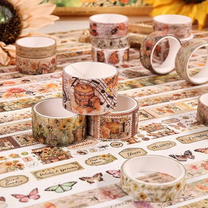 Natural Washi Tape Set, 42 Rolls - Image 4