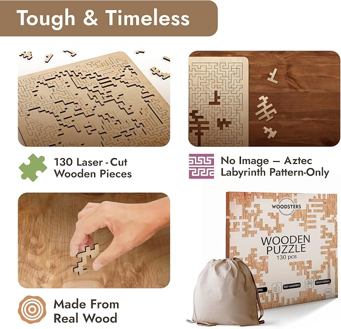 Mind Bending Wooden Jigsaw Puzzle - Image 3