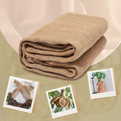60" x60 Feet Premium Natural Burlap Fabric Roll – Multipurpose - Image 6