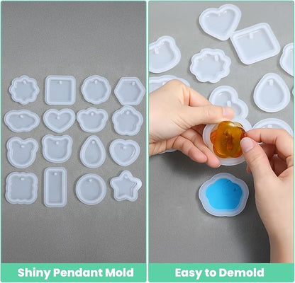 16Pcs Keychain Resin Molds Silicone - Image 4