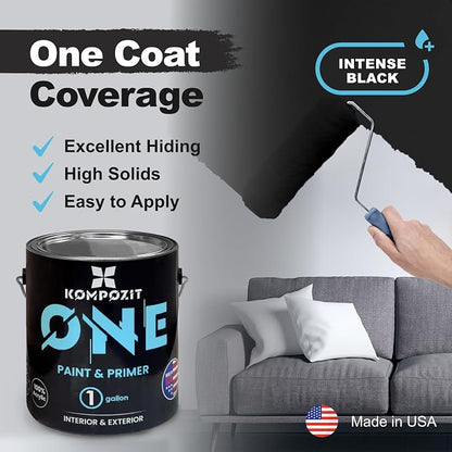 Kompozit ONE Ultra Cover Interior/Exterior/Chalkboard Black 100% Acrylic Paint - Image 2