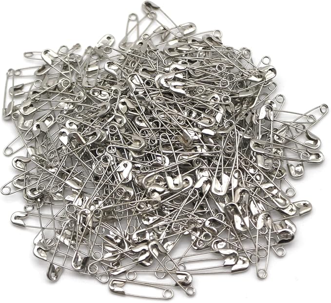 500PCS Safety Pins, 0.75Inch/19mm Small Safety pins, Rust Resistant Nickel - Image 3