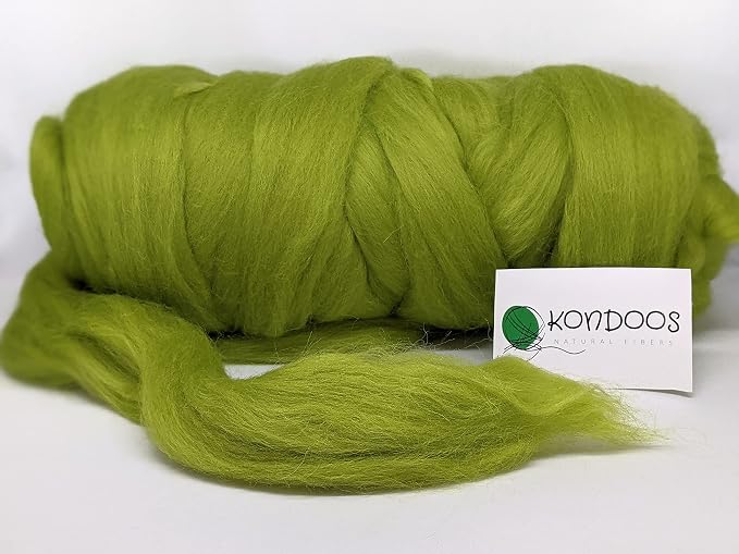Kondoos Colored Natural Wool roving, 1 lb. Best Wool - Image 5