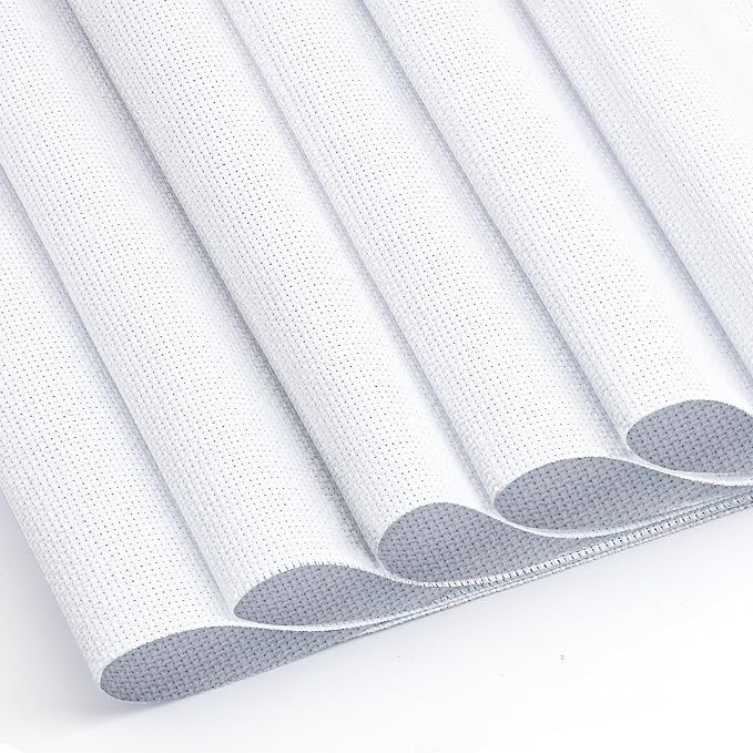 6 Pcs Cross Stitch Fabric, Needlework, Embroidery Decoration Crafts by ZXIIXZ