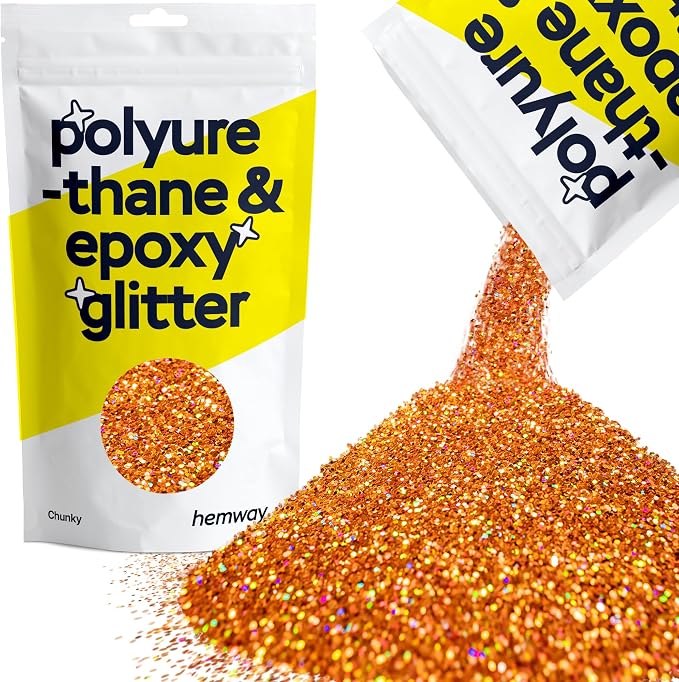 Hemway Polyurethane & Epoxy Resin Glitter 100g / 3.5oz Metallic Crystal Flake by Hemway