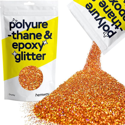 Hemway Polyurethane & Epoxy Resin Glitter 100g / 3.5oz Metallic Crystal Flake by Hemway