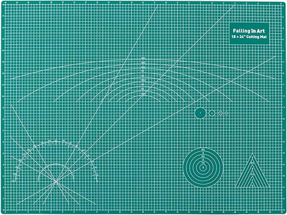 Falling in Art Self Healing Cutting Mat, 18x24" Cutting Mats by FallinginArt
