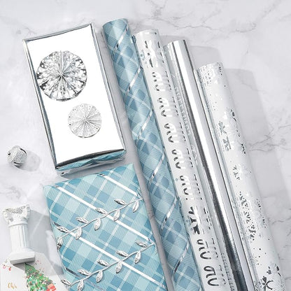 WRAPAHOLIC 30 Inch Christmas Wrapping Paper Roll - Image 3