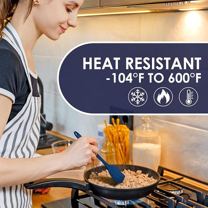 Heat Resistant 600℉ Silicone Spatula, Turner Mixing Spatulas set BPA Free - Image 3