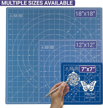 The Quilted Bear Rotating Cutting Mat 7" x 7" - Image 2