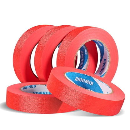 Red Painters Tape, 1” x 60 Yds x 5 Rolls - Image 2